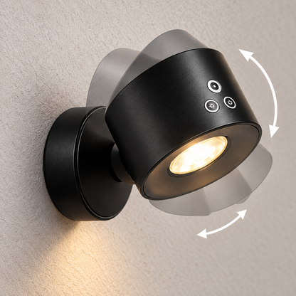 Cordless Magnetic Dual-Beam Wall Light for Garage & Entryway