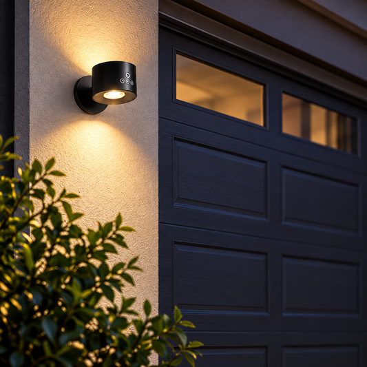 Cordless Magnetic Dual-Beam Wall Light for Garage & Entryway