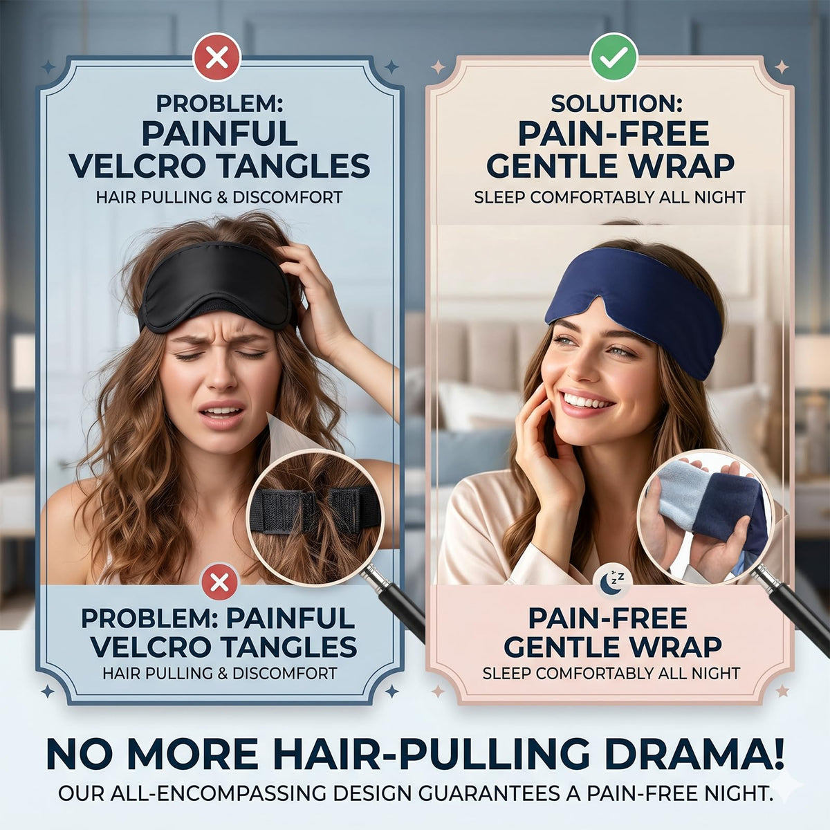 Reversible Wraparound Sleep Mask