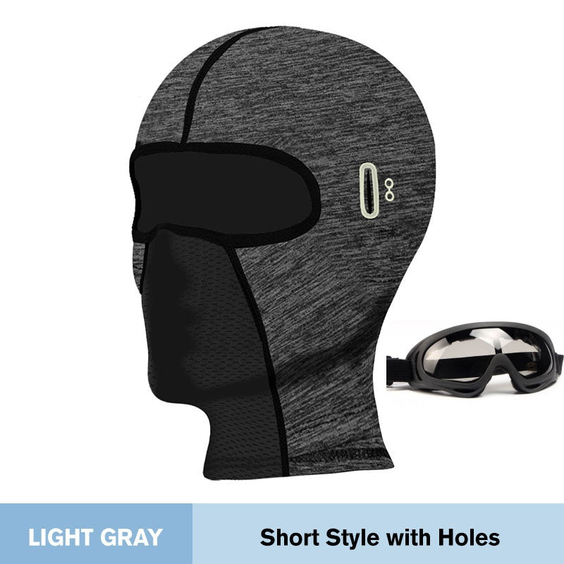 NF-044 | Light Gray + Goggles|Short Ventilated