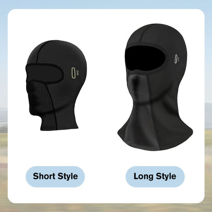 Short and long face and neck cover comparison