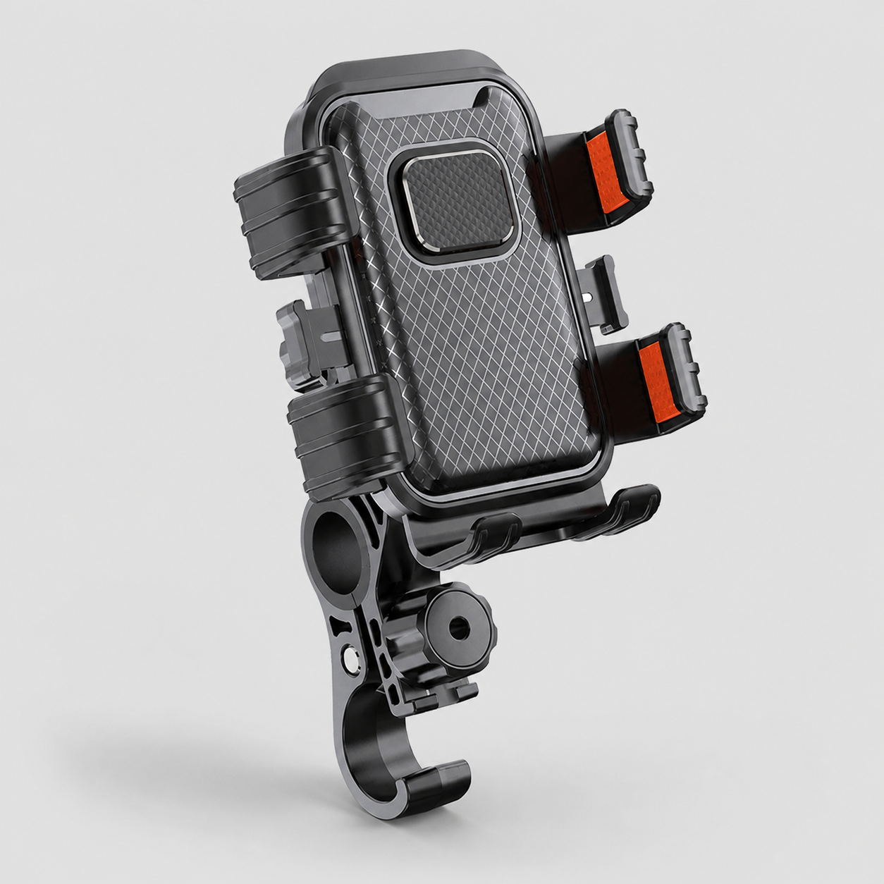 Adventure motorcycle phone mount studio view