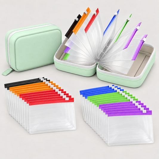 Two-case bundle with removable color-coded medicine pouches